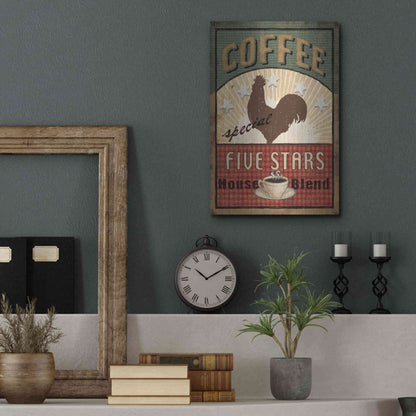 Luxe Metal Art 'Coffee Blend III' by Daphne Brissonet, Metal Wall Art,12x16