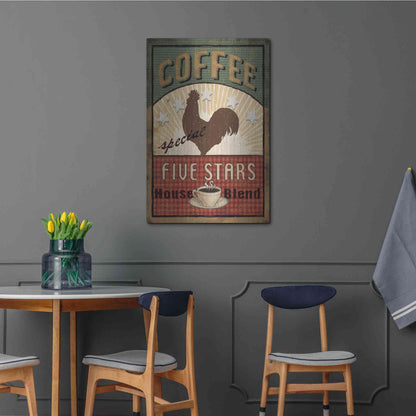 Luxe Metal Art 'Coffee Blend III' by Daphne Brissonet, Metal Wall Art,24x36