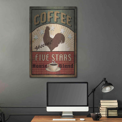 Luxe Metal Art 'Coffee Blend III' by Daphne Brissonet, Metal Wall Art,24x36