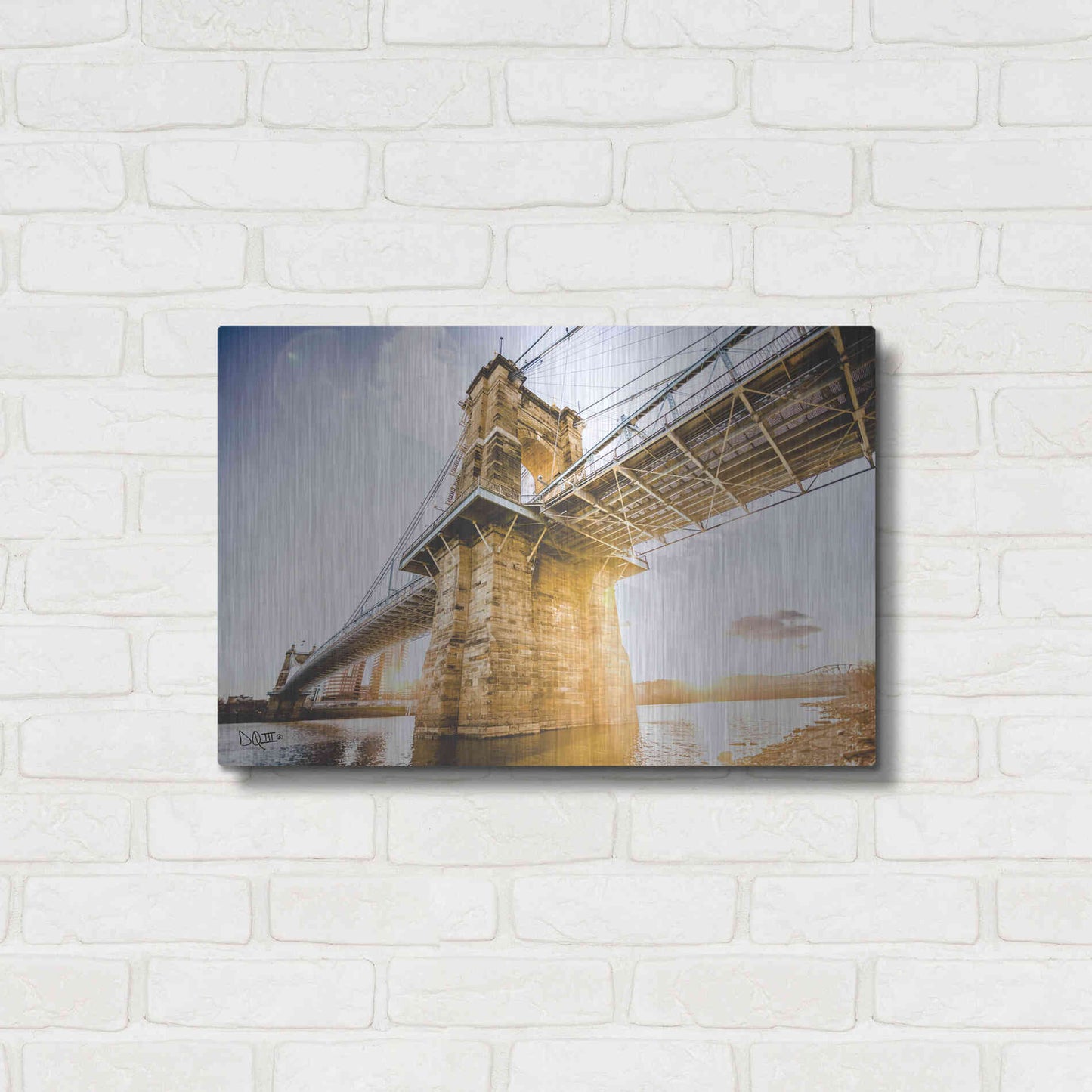 Luxe Metal Art 'Double Sunset' by Donnie Quillen Metal Wall Art,24x16