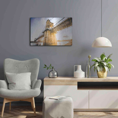 Luxe Metal Art 'Double Sunset' by Donnie Quillen Metal Wall Art,24x16