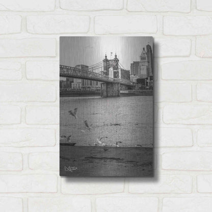 Luxe Metal Art 'Suspension Bridge I' by Donnie Quillen Metal Wall Art,12x16
