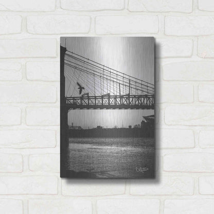 Luxe Metal Art 'Suspension Bridge II' by Donnie Quillen Metal Wall Art,12x16
