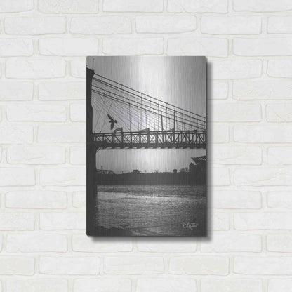Luxe Metal Art 'Suspension Bridge II' by Donnie Quillen Metal Wall Art,16x24