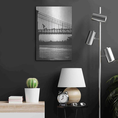 Luxe Metal Art 'Suspension Bridge II' by Donnie Quillen Metal Wall Art,16x24