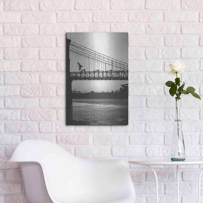 Luxe Metal Art 'Suspension Bridge II' by Donnie Quillen Metal Wall Art,16x24