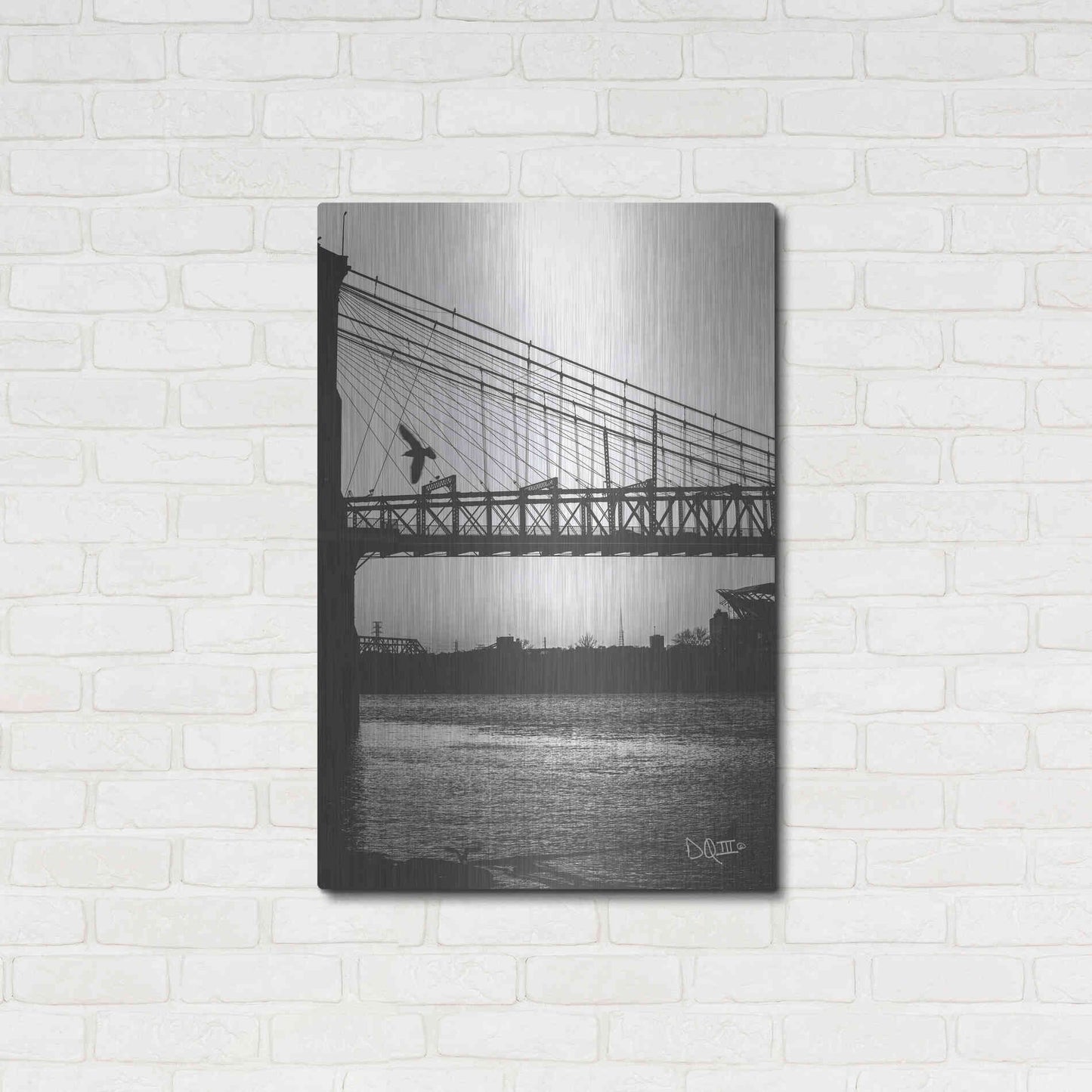 Luxe Metal Art 'Suspension Bridge II' by Donnie Quillen Metal Wall Art,24x36