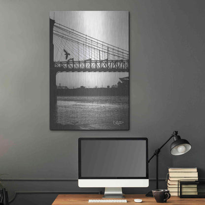 Luxe Metal Art 'Suspension Bridge II' by Donnie Quillen Metal Wall Art,24x36