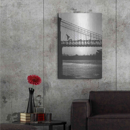 Luxe Metal Art 'Suspension Bridge II' by Donnie Quillen Metal Wall Art,24x36