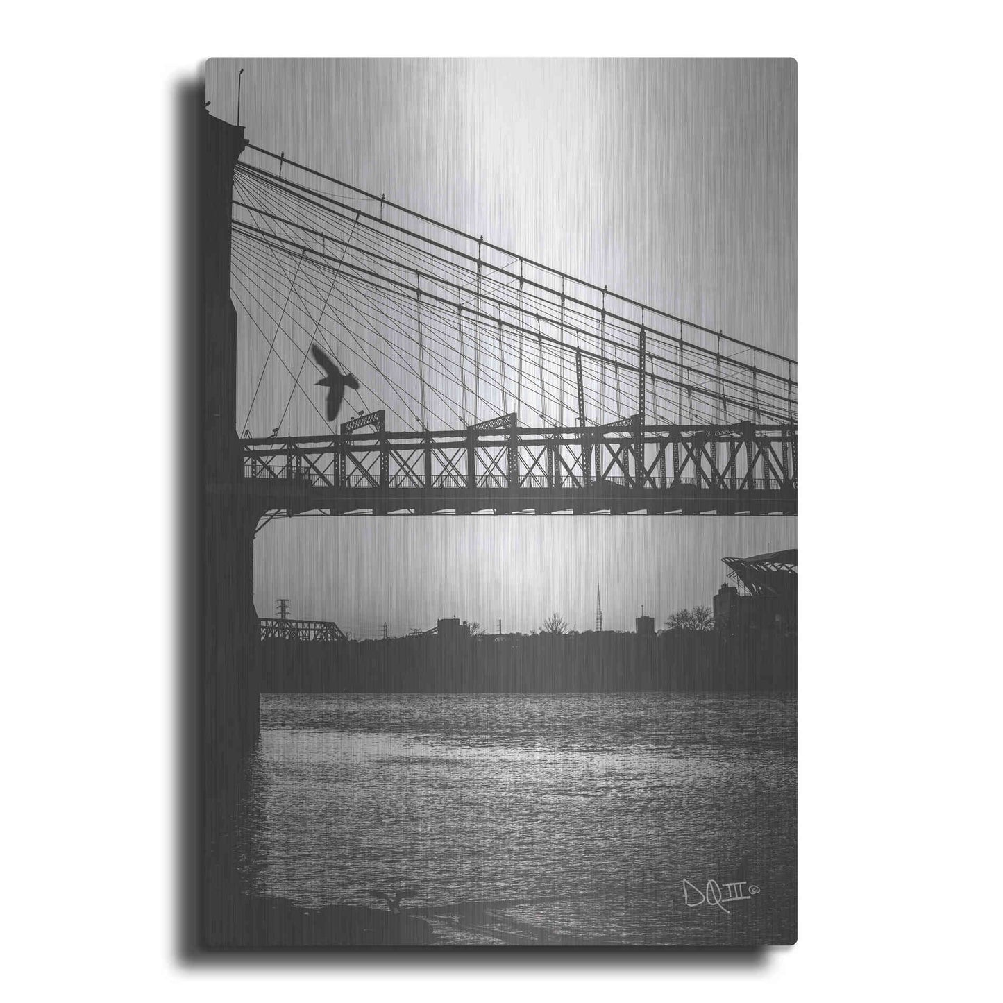 Luxe Metal Art 'Suspension Bridge II' by Donnie Quillen Metal Wall Art
