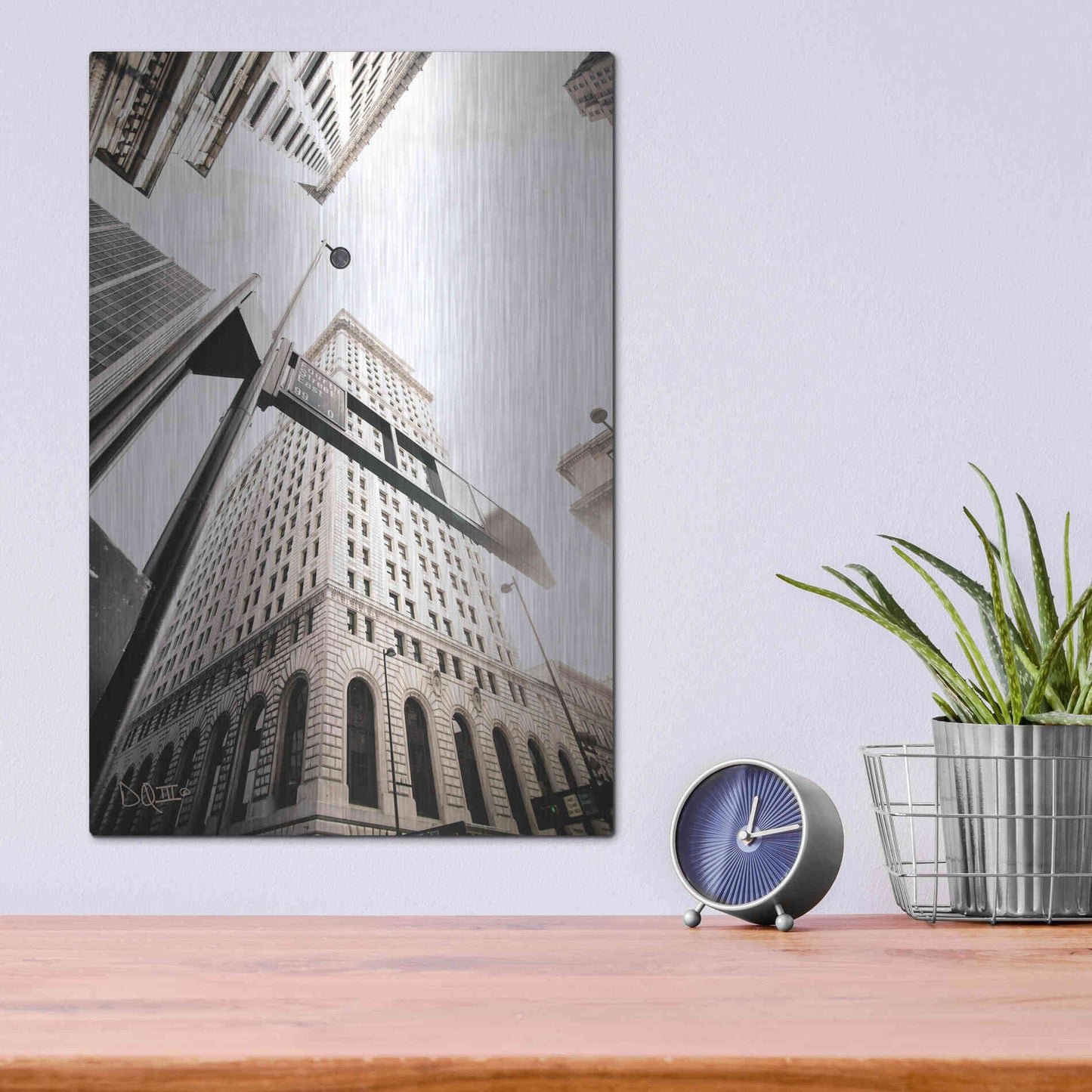 Luxe Metal Art 'Built from the Ground Up' by Donnie Quillen Metal Wall Art,12x16