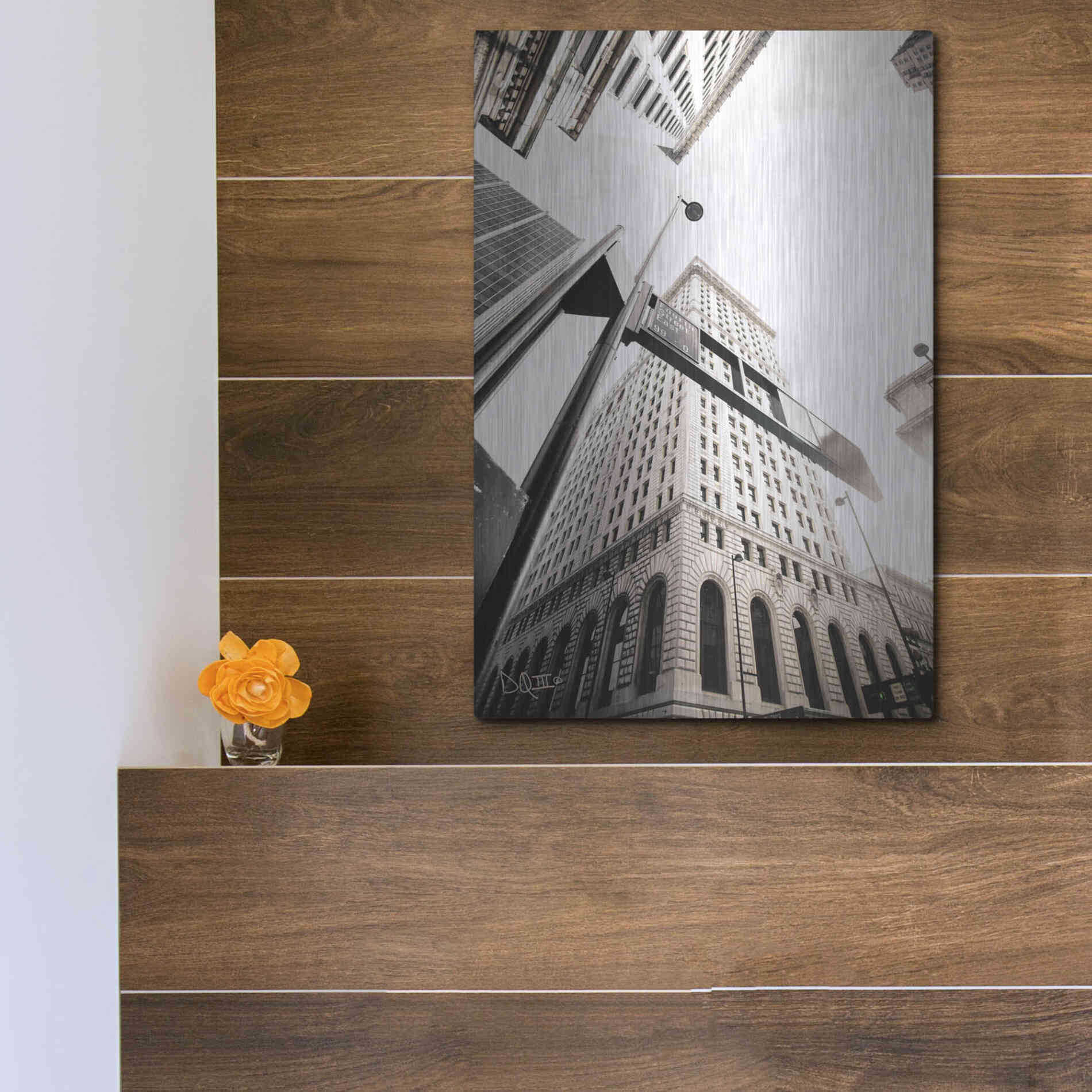 Luxe Metal Art 'Built from the Ground Up' by Donnie Quillen Metal Wall Art,12x16