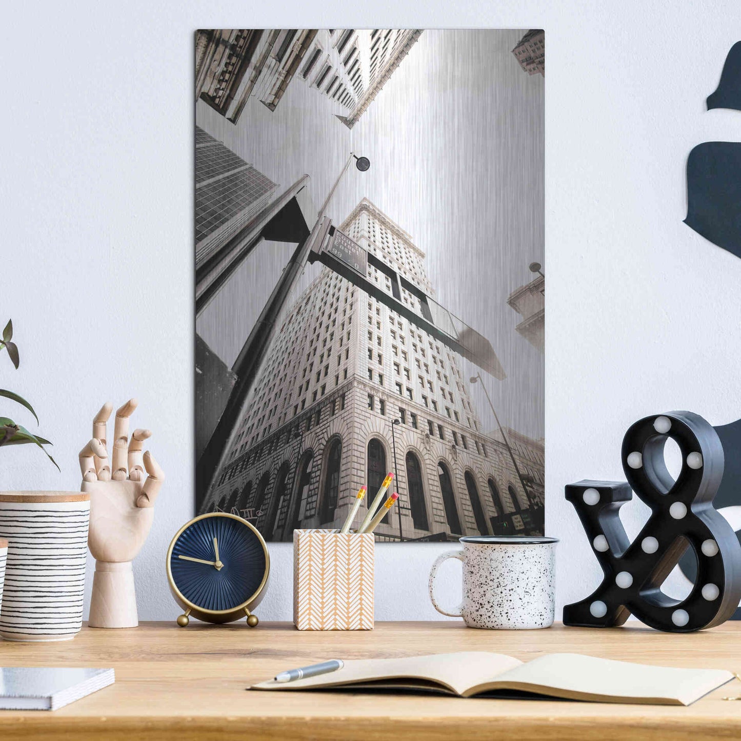 Luxe Metal Art 'Built from the Ground Up' by Donnie Quillen Metal Wall Art,12x16