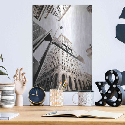 Luxe Metal Art 'Built from the Ground Up' by Donnie Quillen Metal Wall Art,12x16