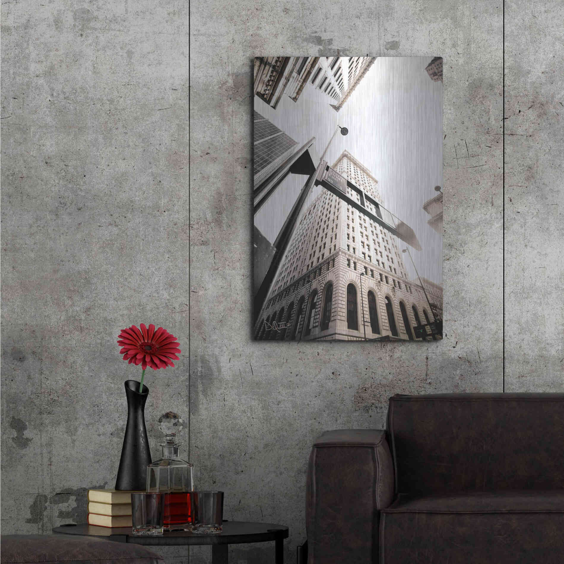 Luxe Metal Art 'Built from the Ground Up' by Donnie Quillen Metal Wall Art,24x36