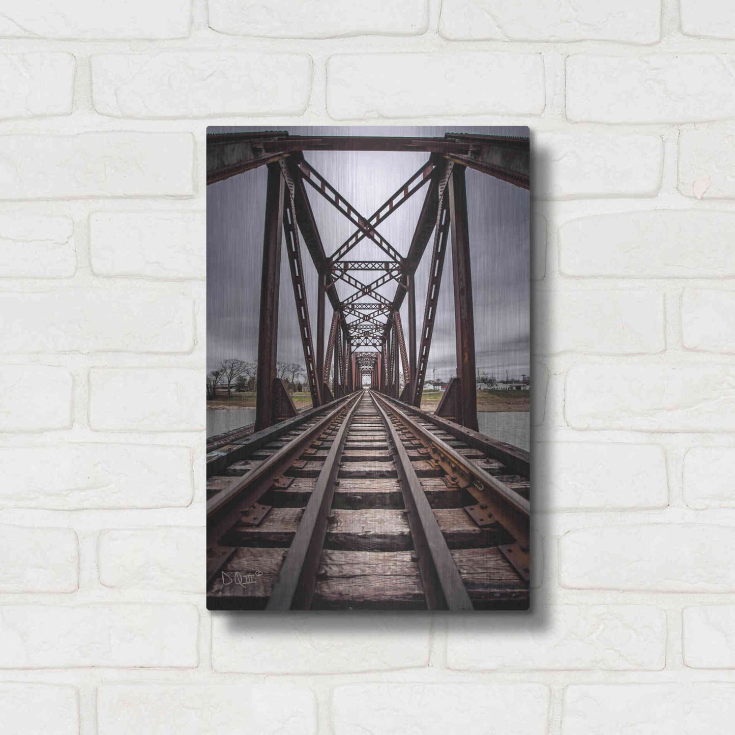 Luxe Metal Art 'Take the Detour' by Donnie Quillen Metal Wall Art,12x16