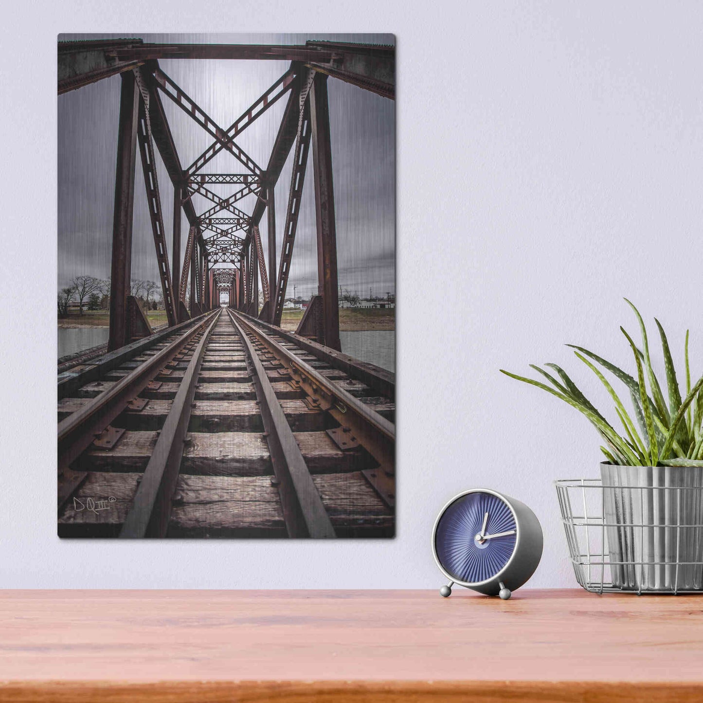 Luxe Metal Art 'Take the Detour' by Donnie Quillen Metal Wall Art,12x16