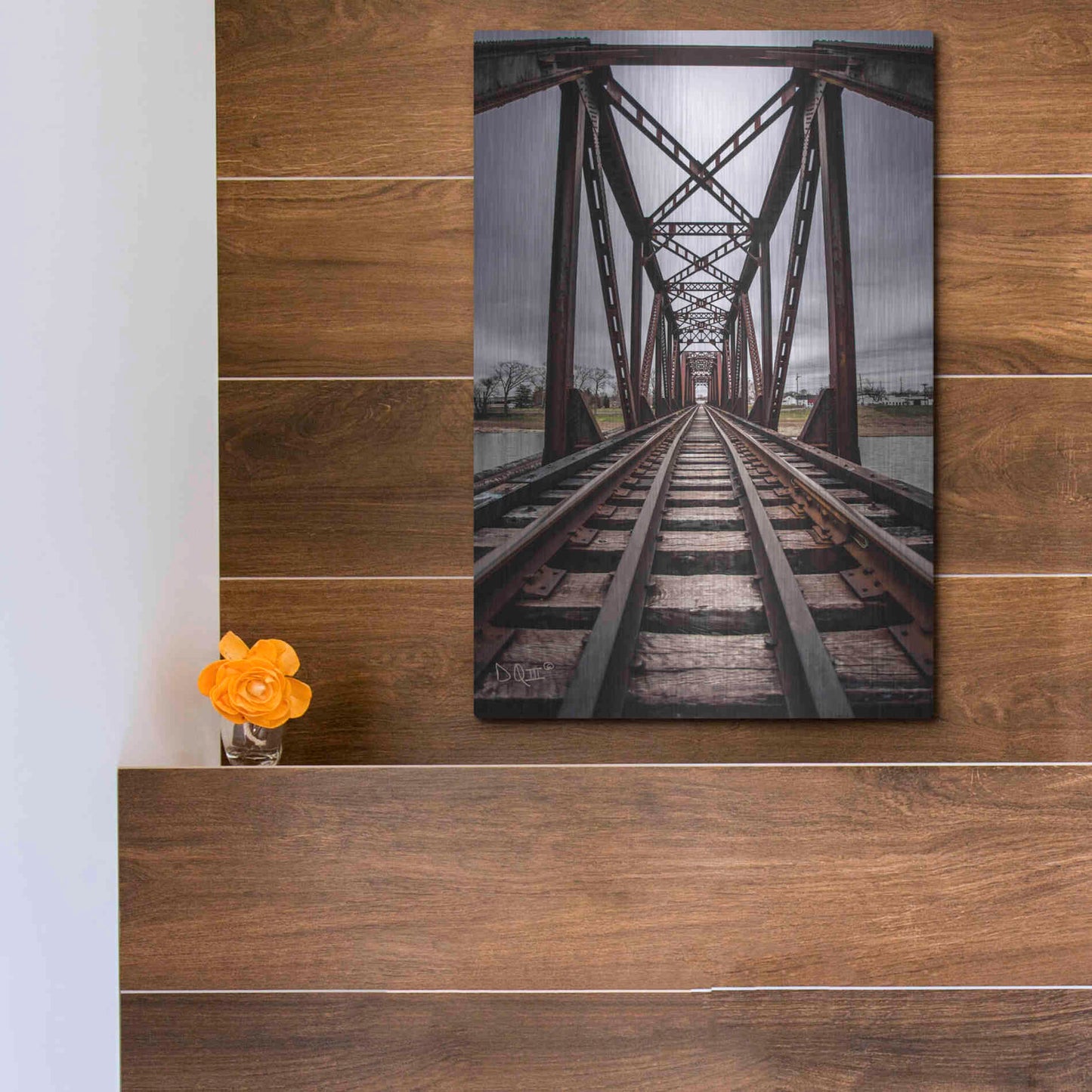 Luxe Metal Art 'Take the Detour' by Donnie Quillen Metal Wall Art,12x16