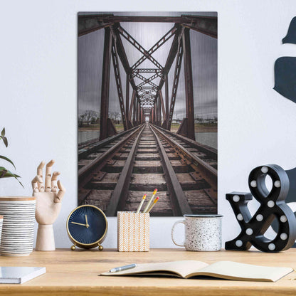 Luxe Metal Art 'Take the Detour' by Donnie Quillen Metal Wall Art,12x16