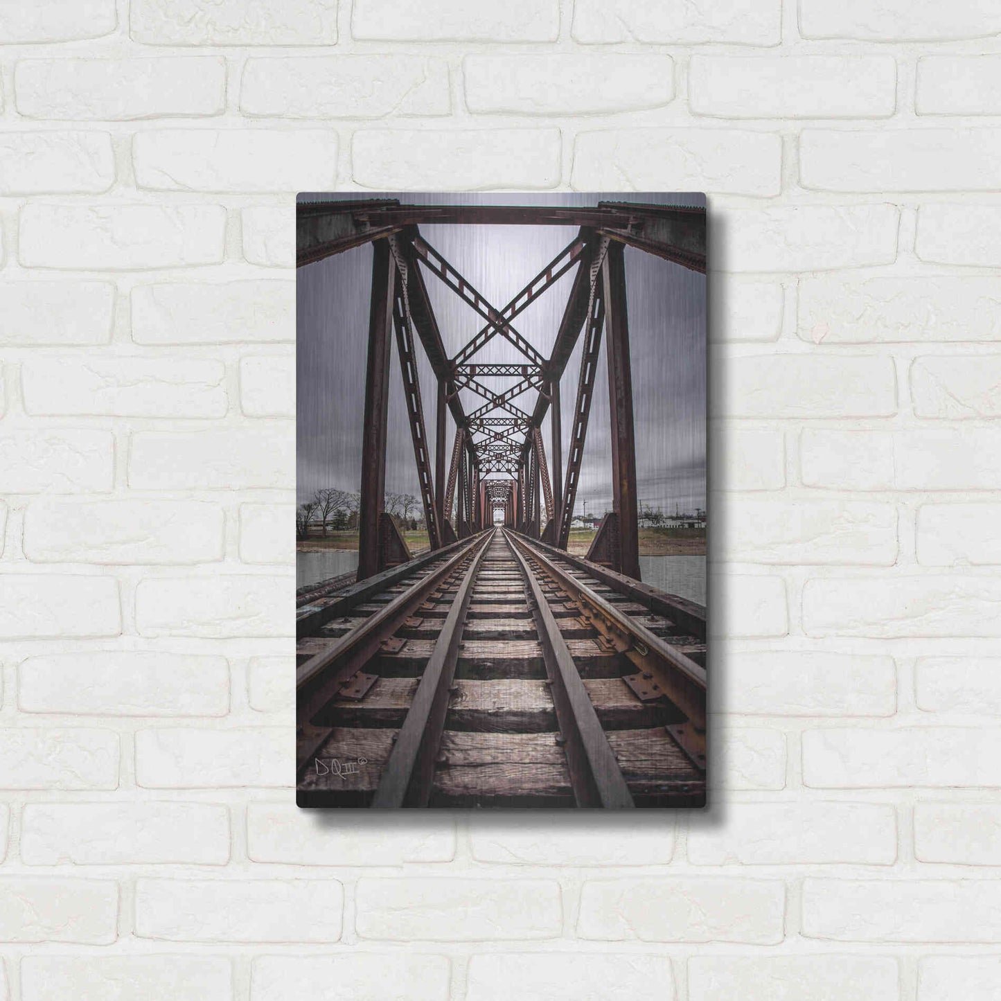 Luxe Metal Art 'Take the Detour' by Donnie Quillen Metal Wall Art,16x24