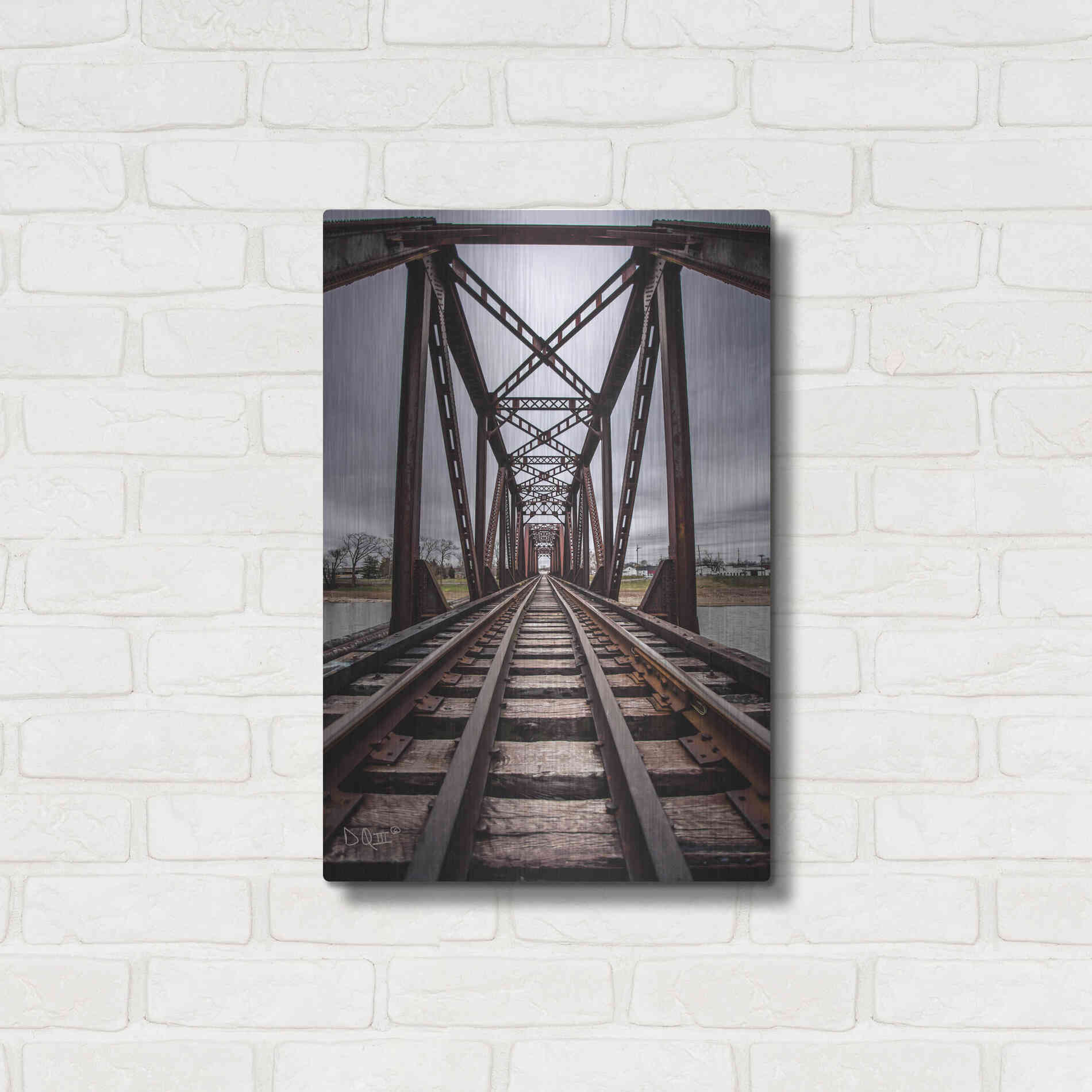 Luxe Metal Art 'Take the Detour' by Donnie Quillen Metal Wall Art,16x24