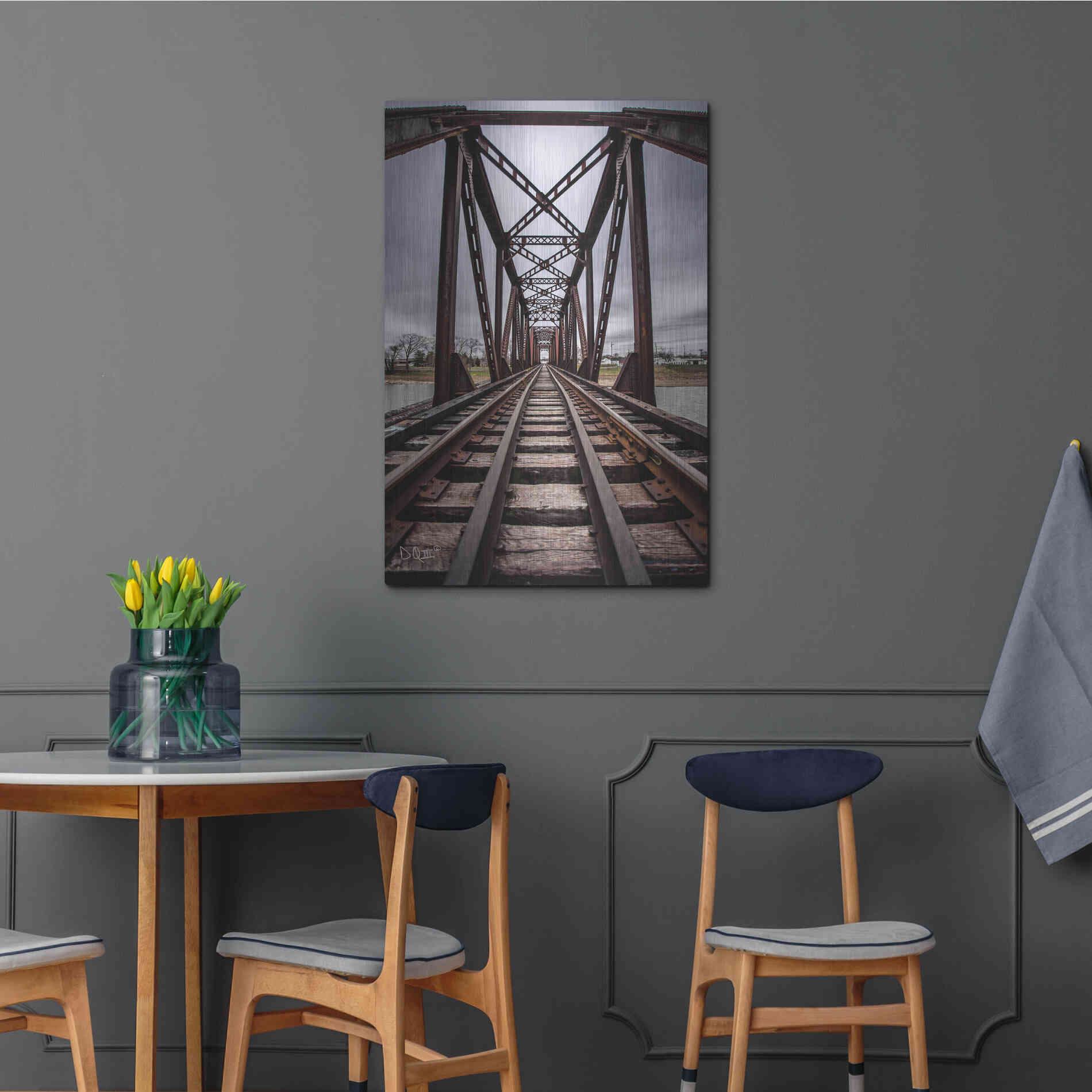 Luxe Metal Art 'Take the Detour' by Donnie Quillen Metal Wall Art,24x36