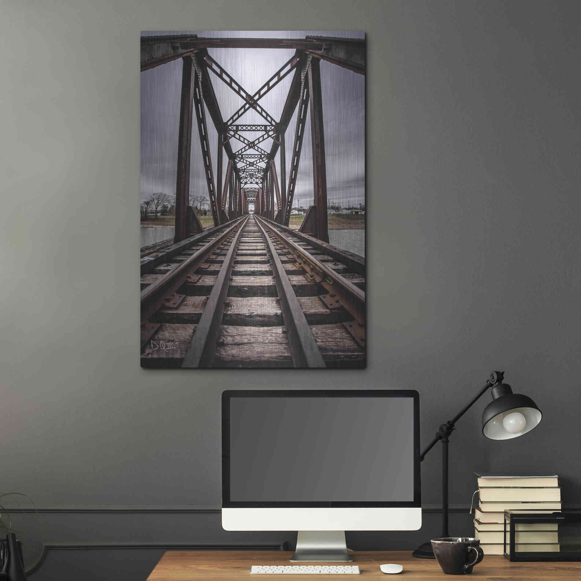 Luxe Metal Art 'Take the Detour' by Donnie Quillen Metal Wall Art,24x36