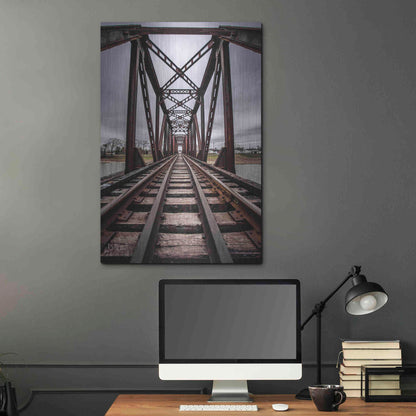 Luxe Metal Art 'Take the Detour' by Donnie Quillen Metal Wall Art,24x36