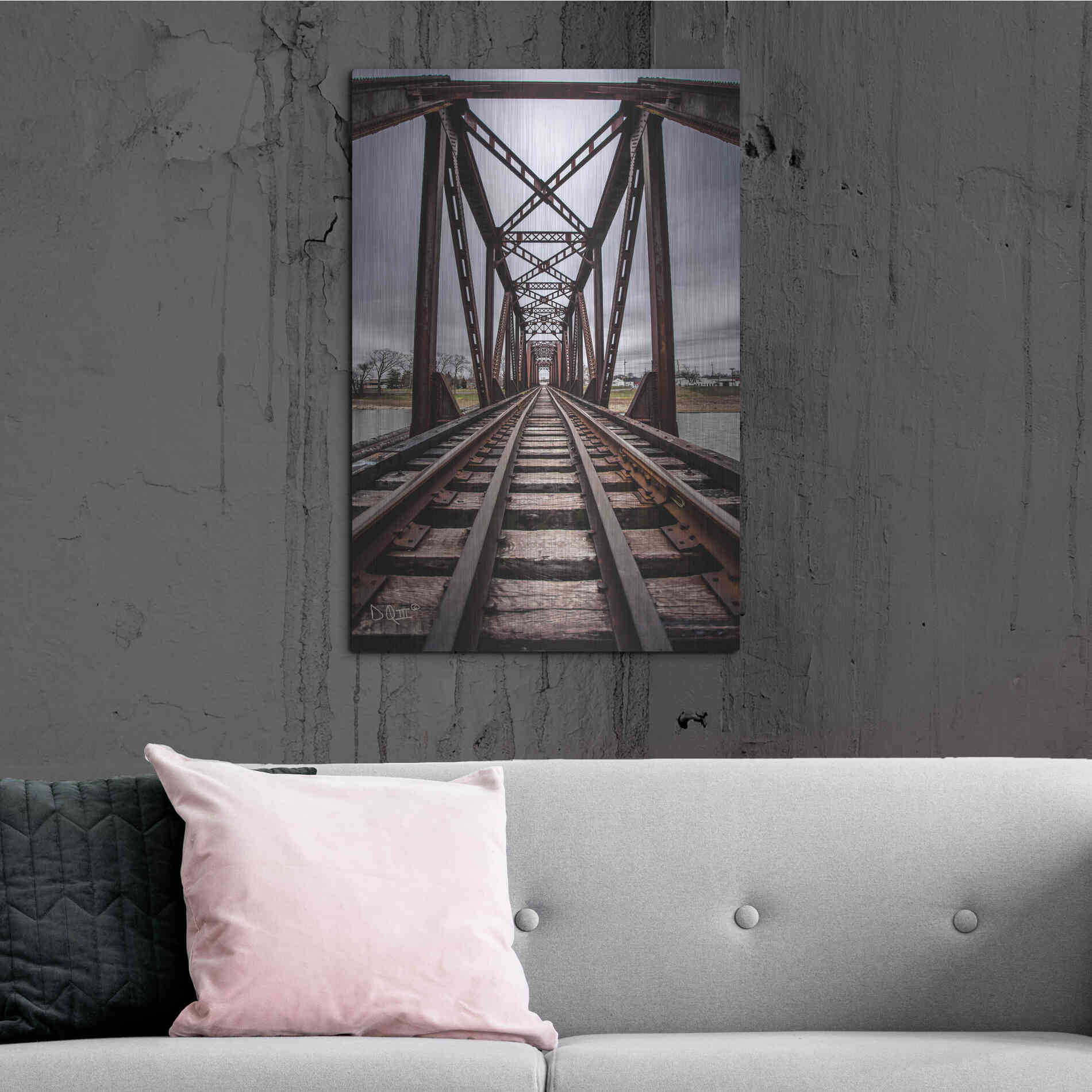 Luxe Metal Art 'Take the Detour' by Donnie Quillen Metal Wall Art,24x36