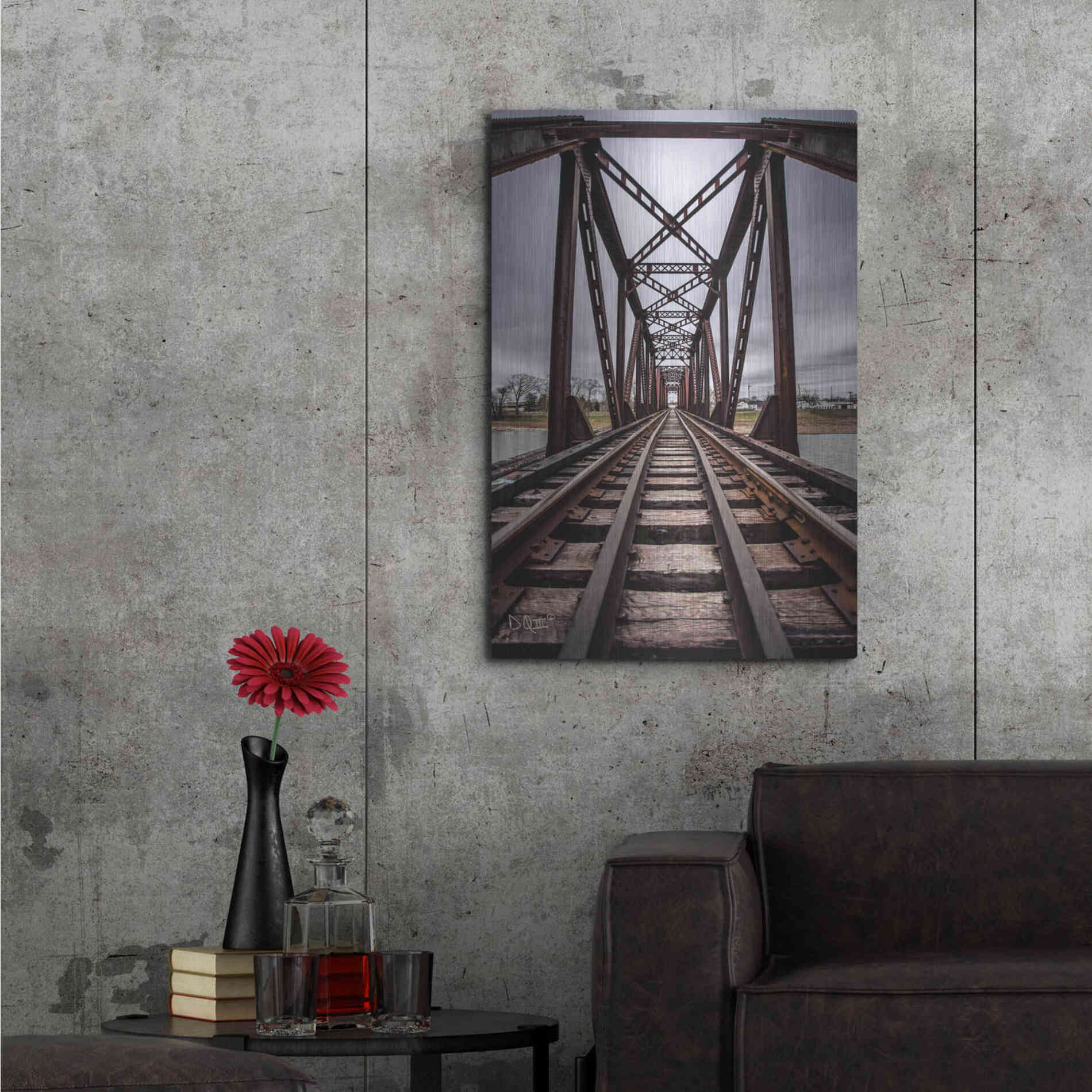 Luxe Metal Art 'Take the Detour' by Donnie Quillen Metal Wall Art,24x36
