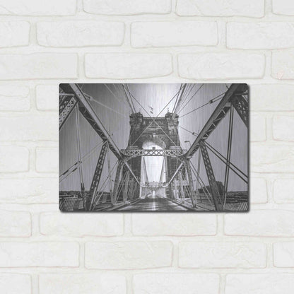 Luxe Metal Art 'Gray Matter' by Donnie Quillen Metal Wall Art,16x12
