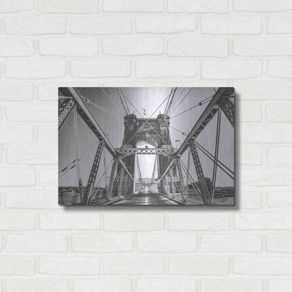Luxe Metal Art 'Gray Matter' by Donnie Quillen Metal Wall Art,24x16