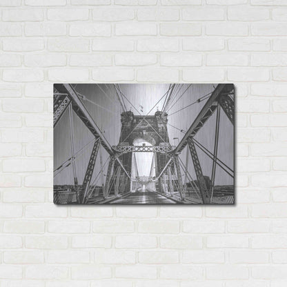 Luxe Metal Art 'Gray Matter' by Donnie Quillen Metal Wall Art,36x24