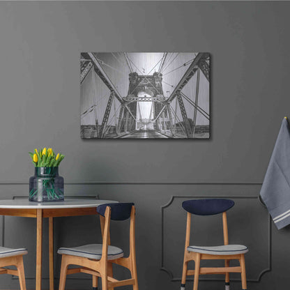 Luxe Metal Art 'Gray Matter' by Donnie Quillen Metal Wall Art,36x24