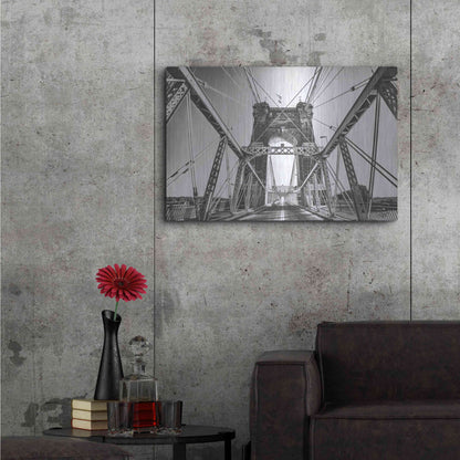 Luxe Metal Art 'Gray Matter' by Donnie Quillen Metal Wall Art,36x24
