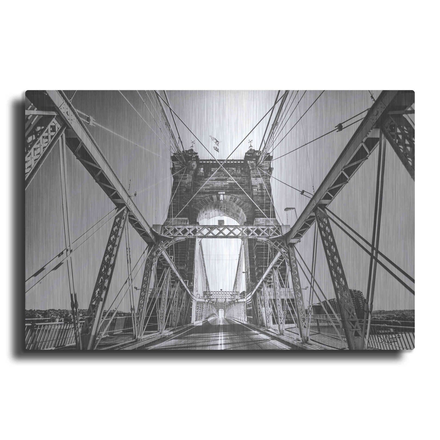 Luxe Metal Art 'Gray Matter' by Donnie Quillen Metal Wall Art