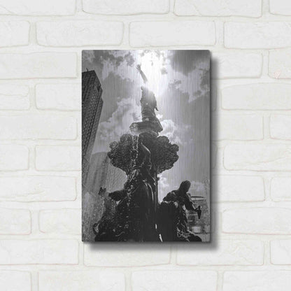 Luxe Metal Art 'Built from the Ground Up III' by Donnie Quillen Metal Wall Art,12x16