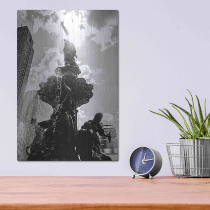 Luxe Metal Art 'Built from the Ground Up III' by Donnie Quillen Metal Wall Art,12x16