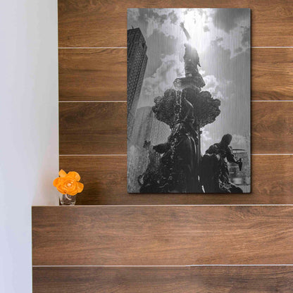 Luxe Metal Art 'Built from the Ground Up III' by Donnie Quillen Metal Wall Art,12x16