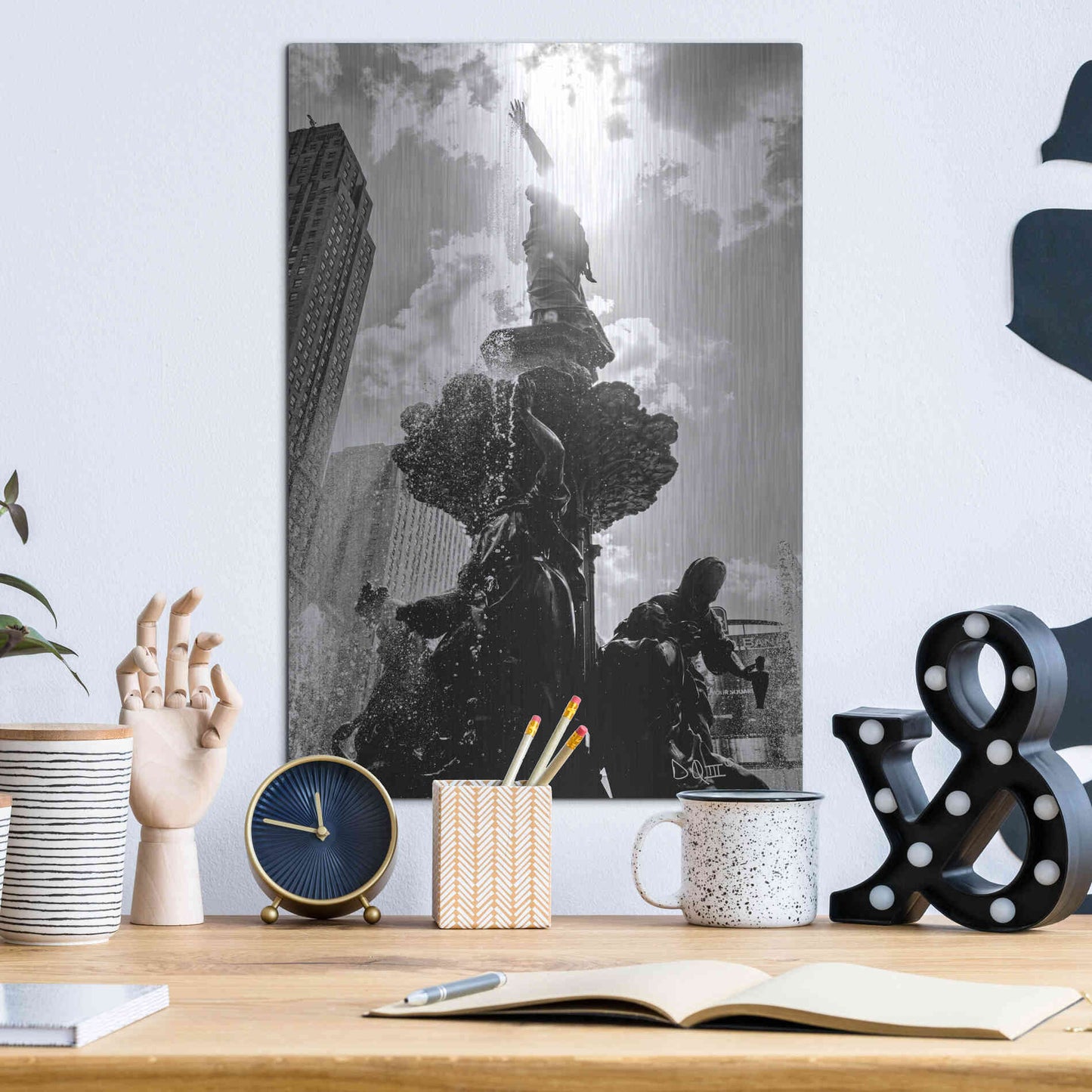 Luxe Metal Art 'Built from the Ground Up III' by Donnie Quillen Metal Wall Art,12x16