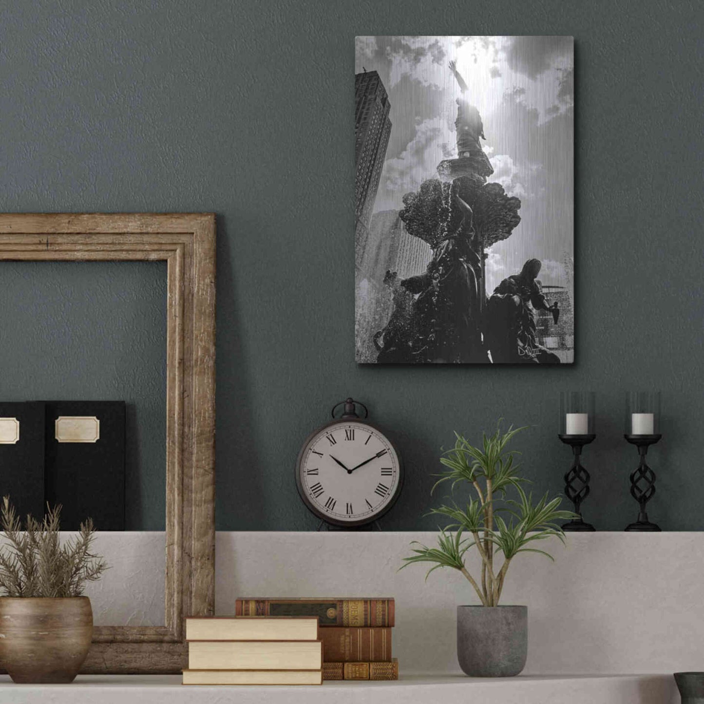 Luxe Metal Art 'Built from the Ground Up III' by Donnie Quillen Metal Wall Art,12x16