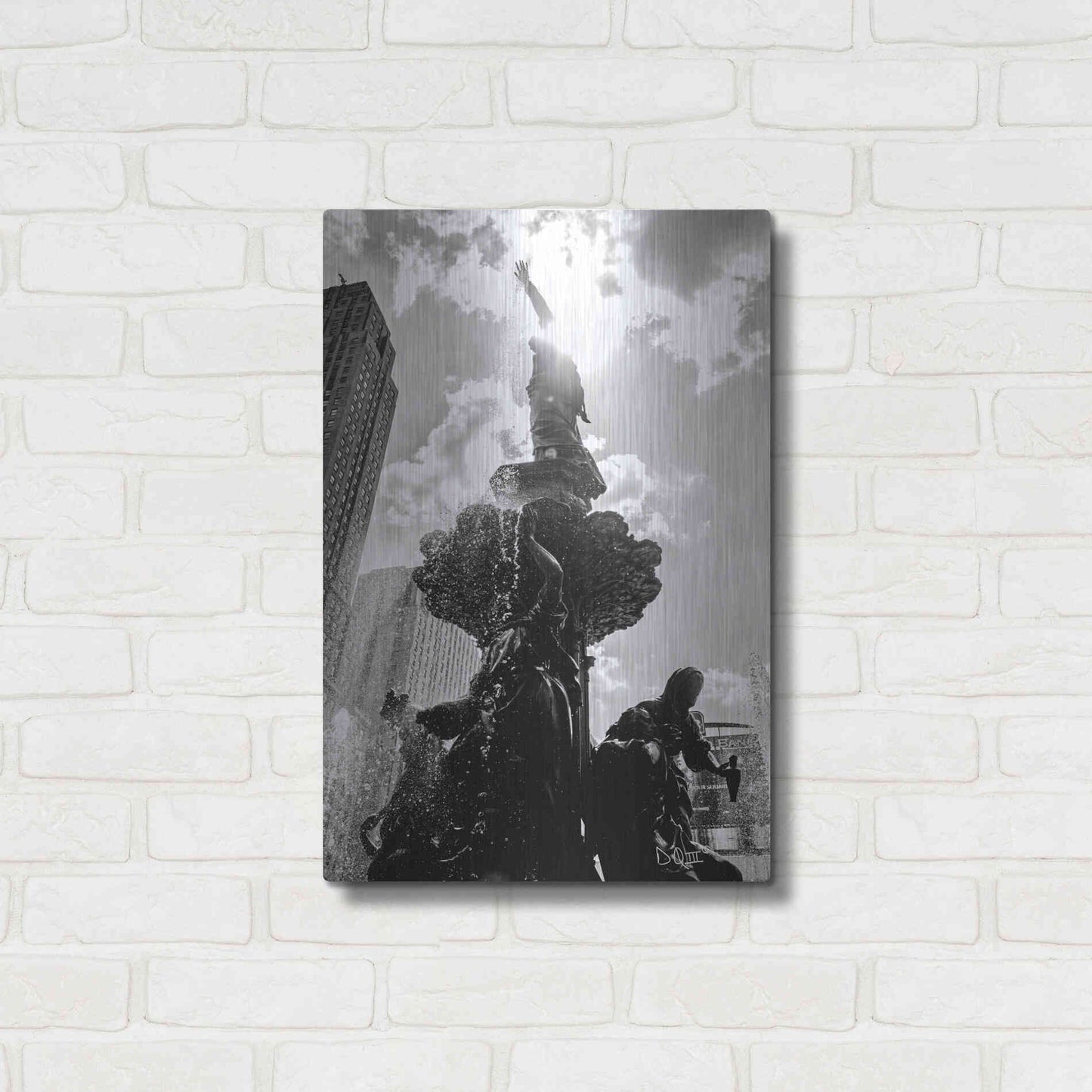 Luxe Metal Art 'Built from the Ground Up III' by Donnie Quillen Metal Wall Art,16x24