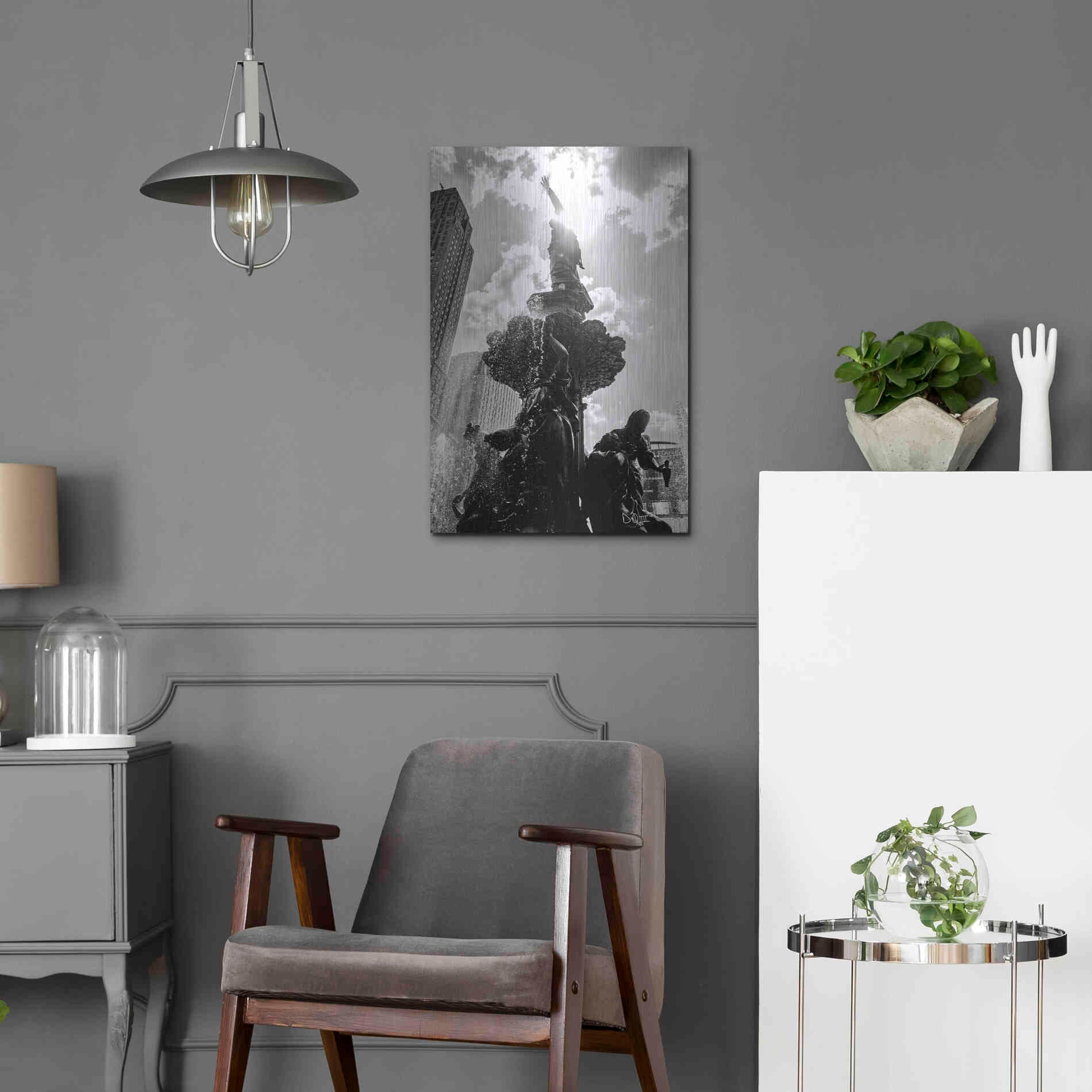 Luxe Metal Art 'Built from the Ground Up III' by Donnie Quillen Metal Wall Art,16x24