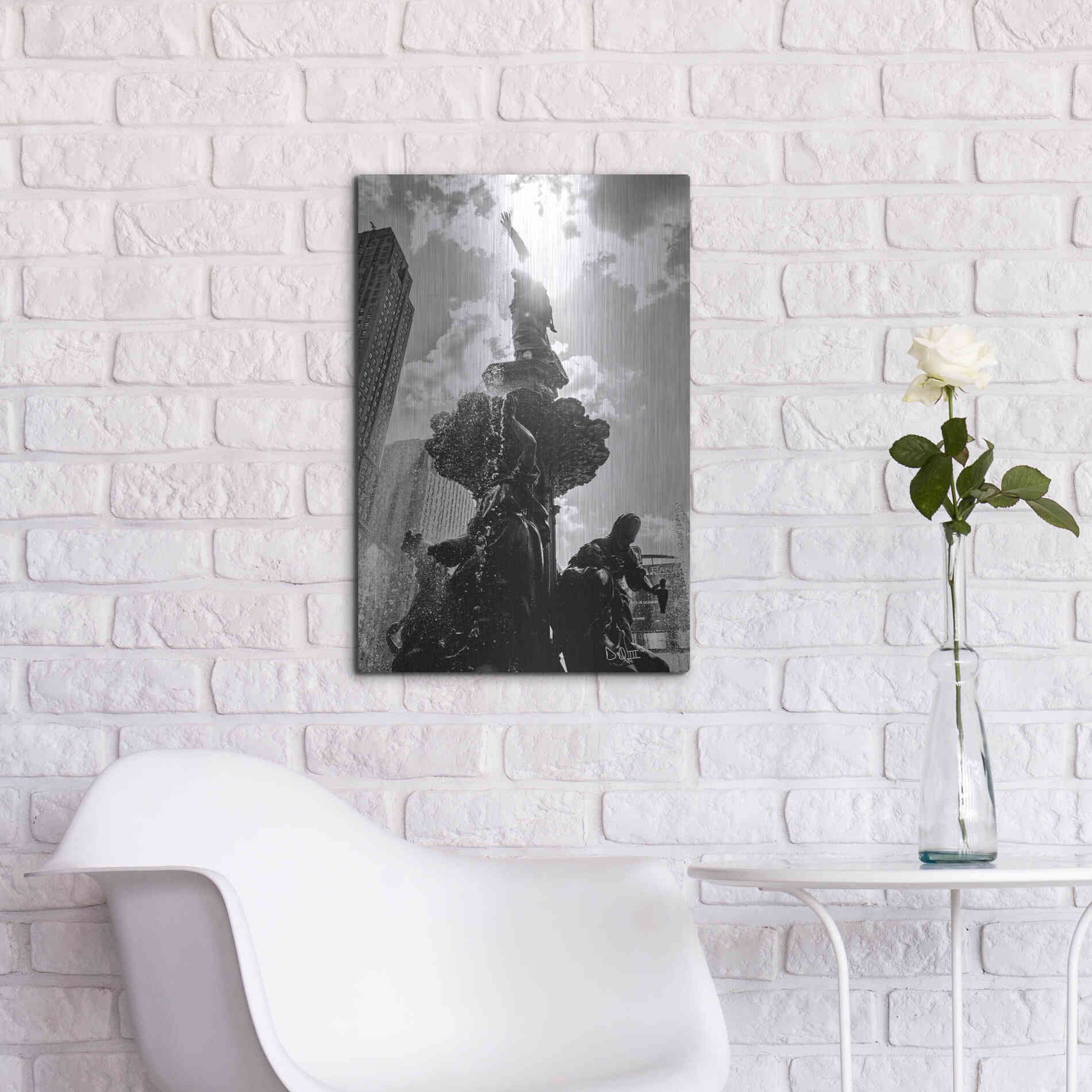 Luxe Metal Art 'Built from the Ground Up III' by Donnie Quillen Metal Wall Art,16x24