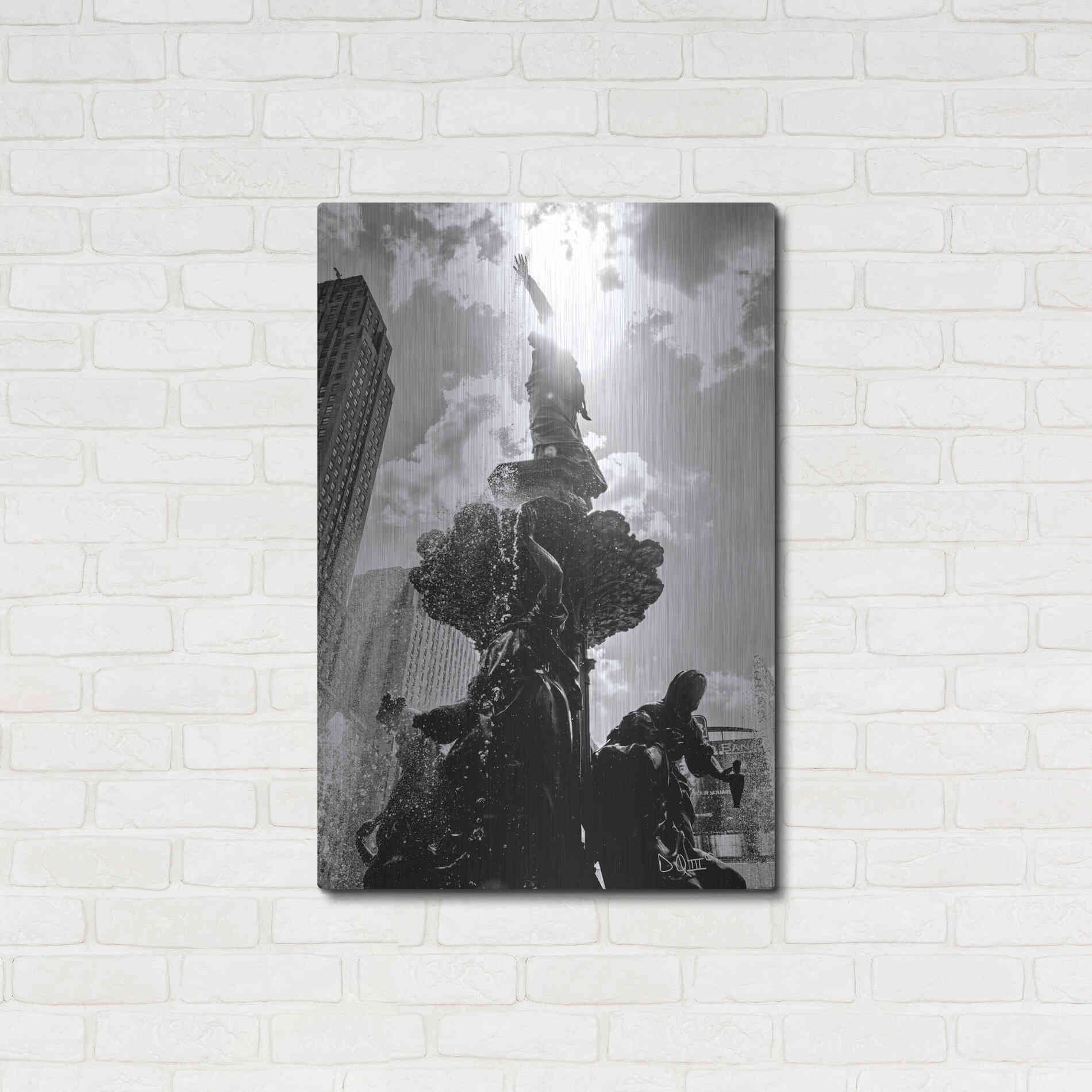 Luxe Metal Art 'Built from the Ground Up III' by Donnie Quillen Metal Wall Art,24x36