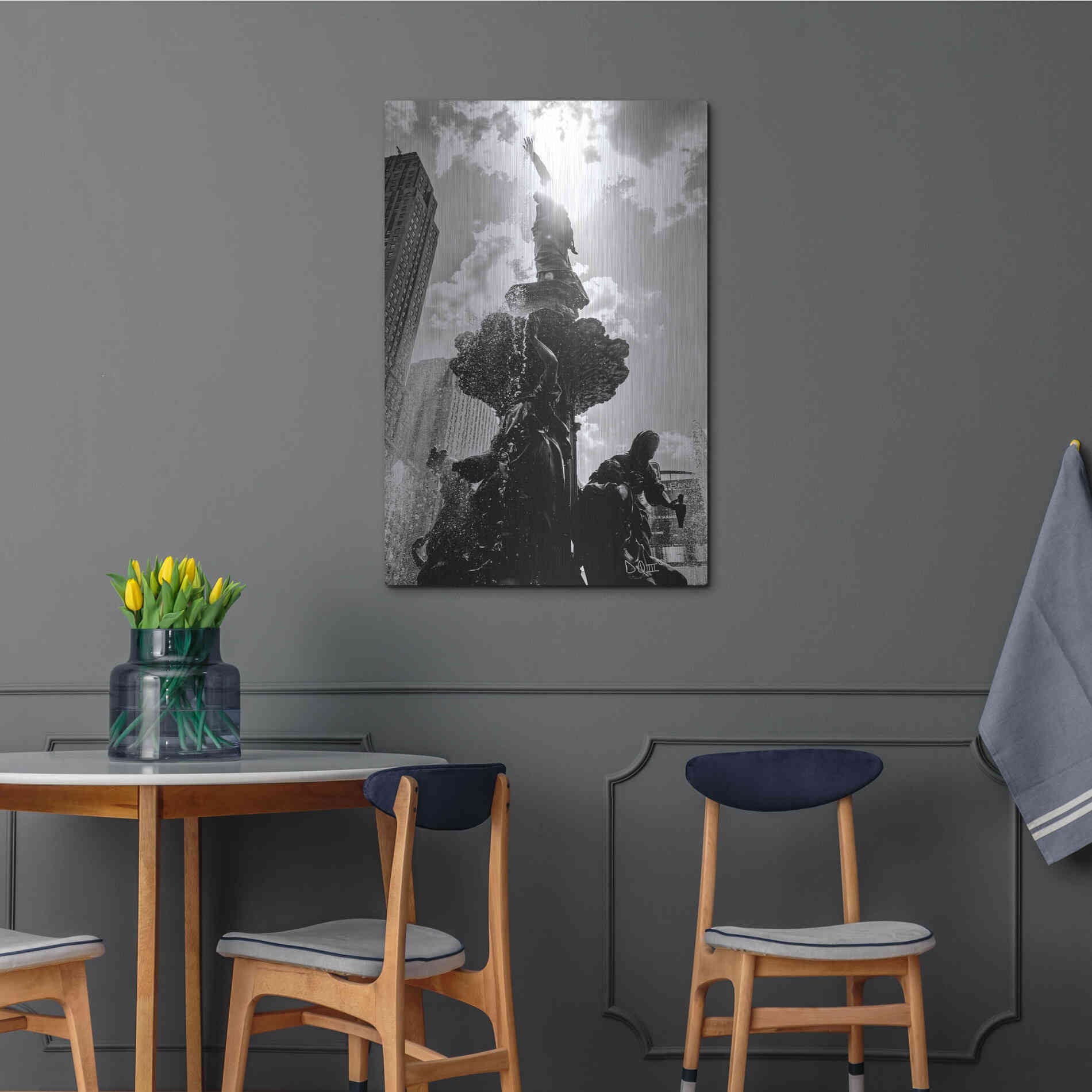 Luxe Metal Art 'Built from the Ground Up III' by Donnie Quillen Metal Wall Art,24x36