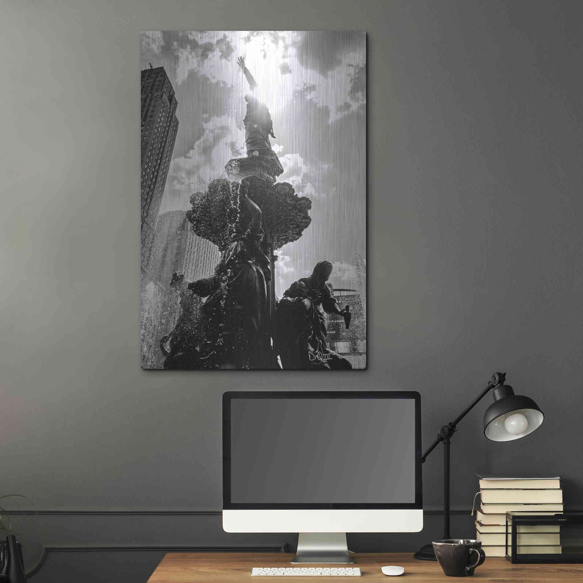 Luxe Metal Art 'Built from the Ground Up III' by Donnie Quillen Metal Wall Art,24x36