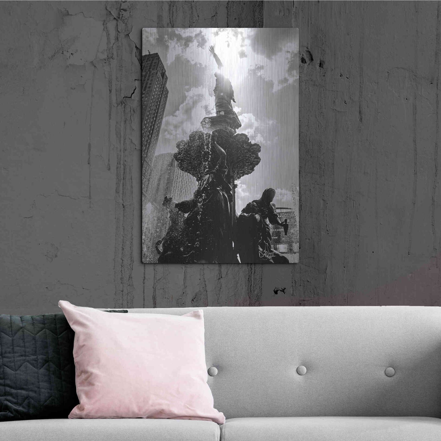 Luxe Metal Art 'Built from the Ground Up III' by Donnie Quillen Metal Wall Art,24x36