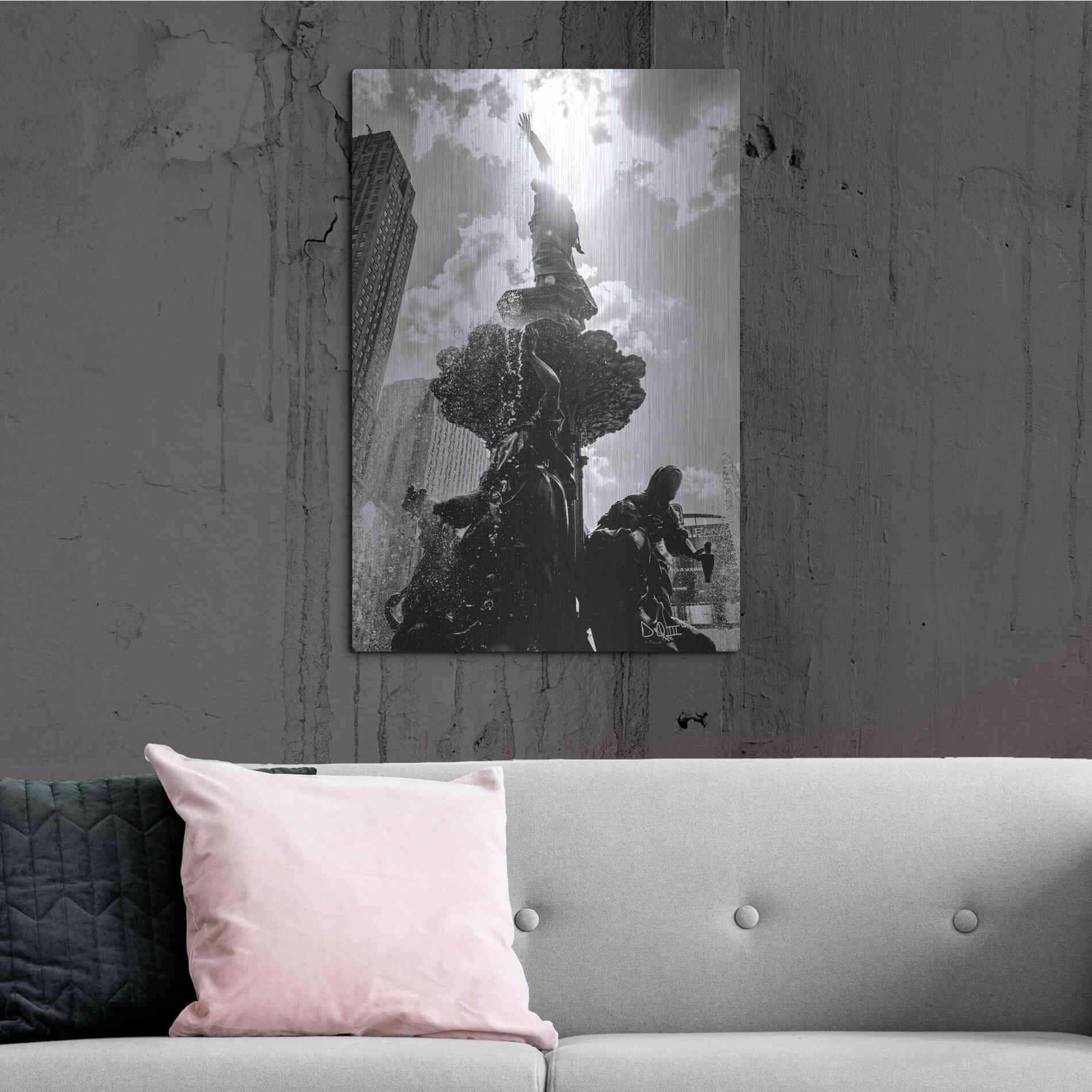 Luxe Metal Art 'Built from the Ground Up III' by Donnie Quillen Metal Wall Art,24x36