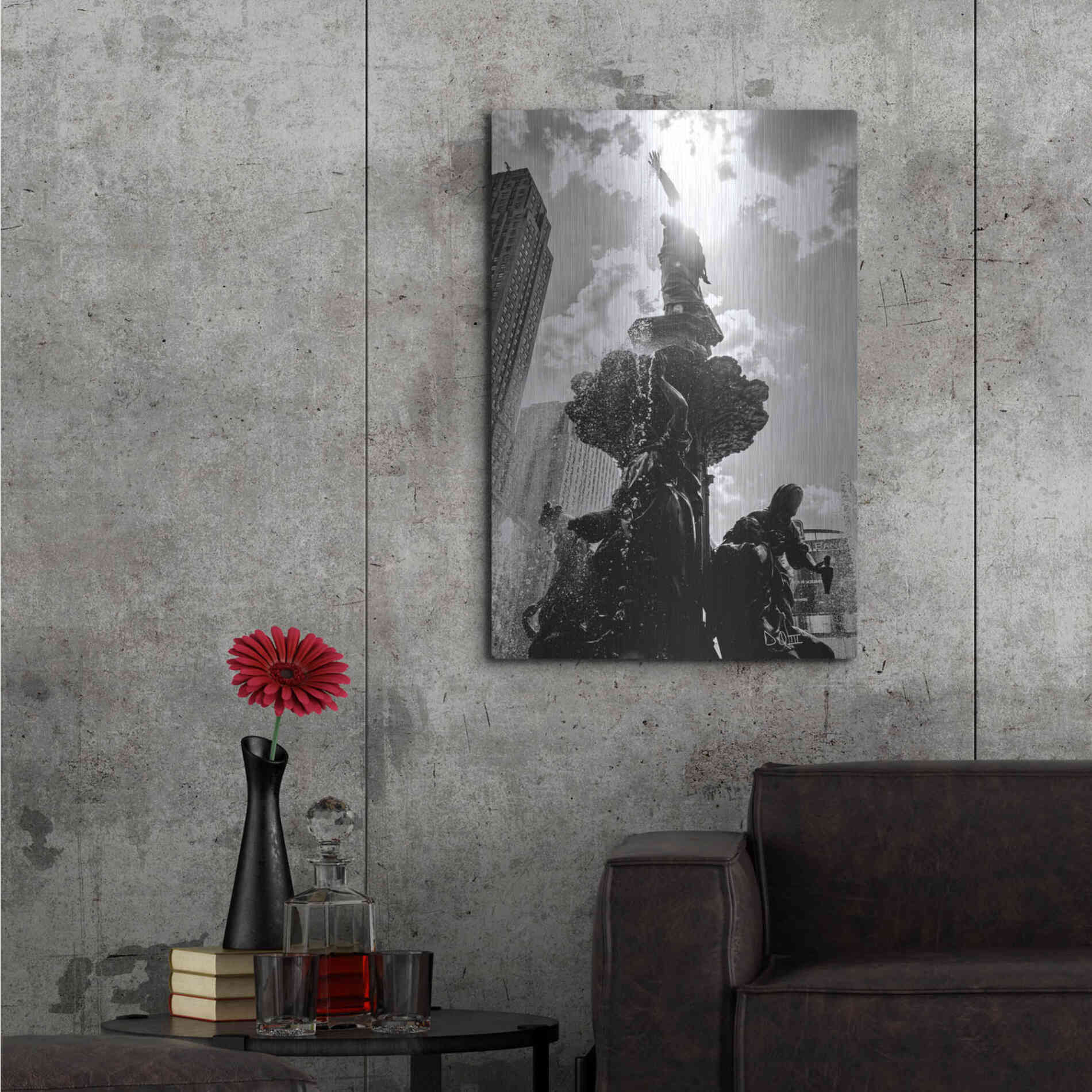 Luxe Metal Art 'Built from the Ground Up III' by Donnie Quillen Metal Wall Art,24x36